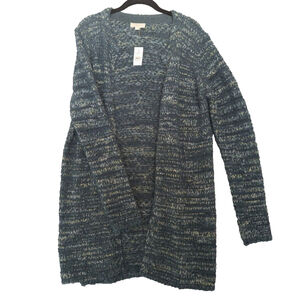 Loft Sweater Womens Medium Blue Knit‎ Soft Chunky Preppy Casual Business